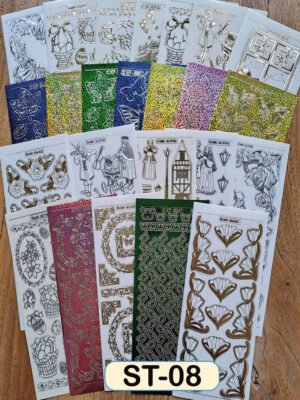 Box with 50 packs of 24 stickersheets, 10x23cm, assorted, theme (08): All Seasons (=1200 sheets)