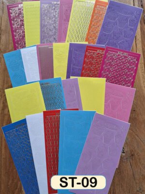 Box with 50 packs of 24 stickersheets, 10x23cm, assorted, theme (09): Cupcake (=1200 sheets)